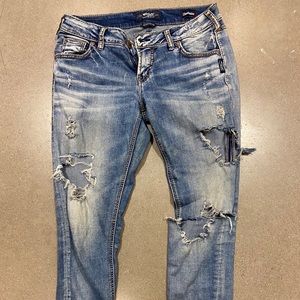 Silver Girlfriend Jeans